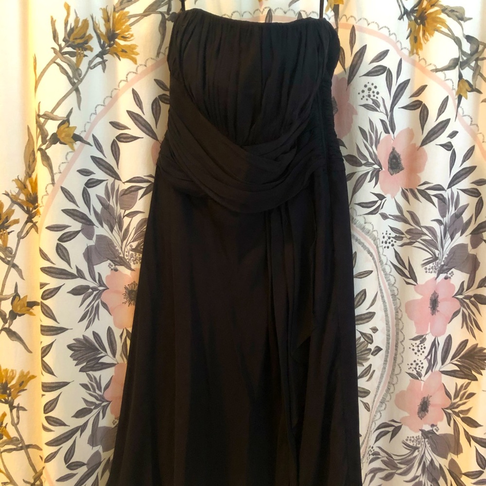 Black chiffon flowy White House black market sz 6